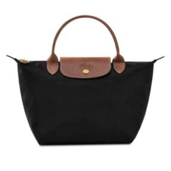 Longchamp Small Le Pliage Original Top Handle Bag in Black - Picture 1 of 6
